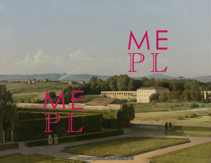 : View of the Gardens of Villa Medici : View of the Gardens of Villa Medici