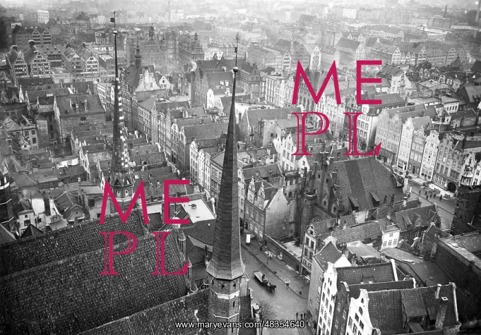 : View over Gdansk, 1935 : View over Gdansk, 1935