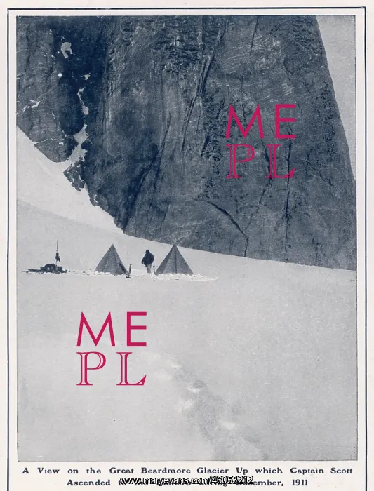 : A View up the Great Beardmore Glacier : A View up the Great Beardmore Glacier