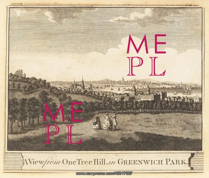 : View of Greenwich and the Thames, 1784 : View of Greenwich and the Thames, 1784