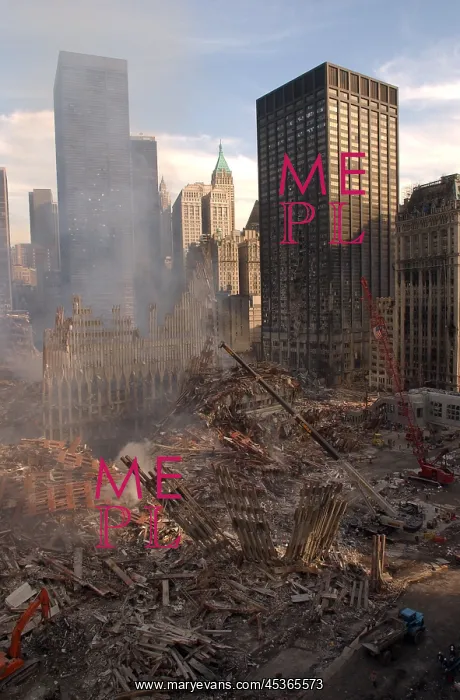 : View of Ground Zero from the northwest after the : View of Ground Zero from the northwest after the