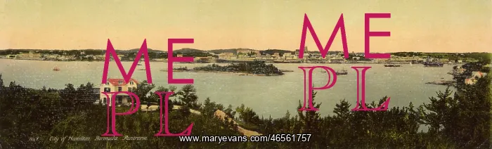 : A View of Hamilton, Bermuda : A View of Hamilton, Bermuda
