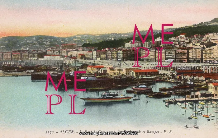 : View of the harbour, Algiers, Algeria : View of the harbour, Algiers, Algeria