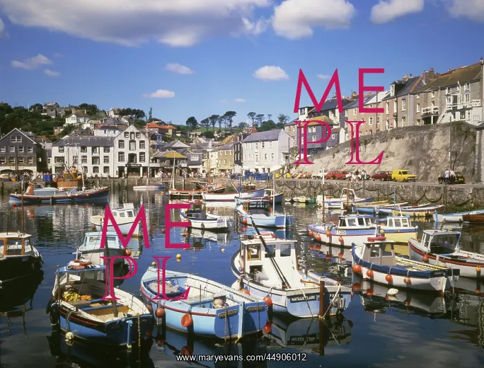  : View of the harbour, Mevagissey, Cornwall