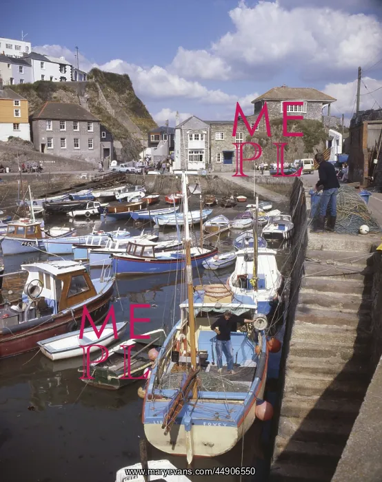 : View of the harbour, Mevagissey, Cornwall