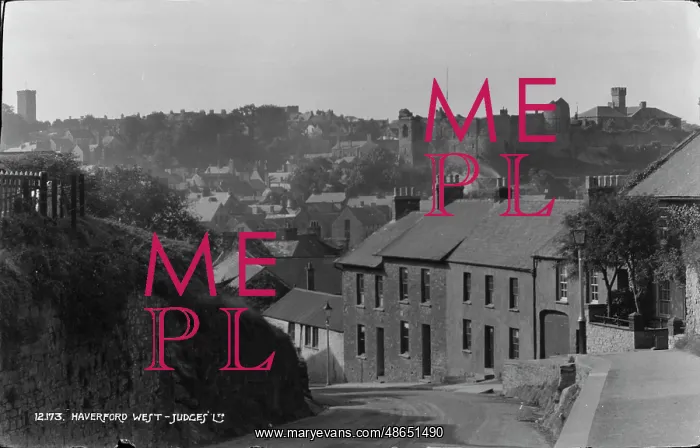: View of Haverfordwest : View of Haverfordwest