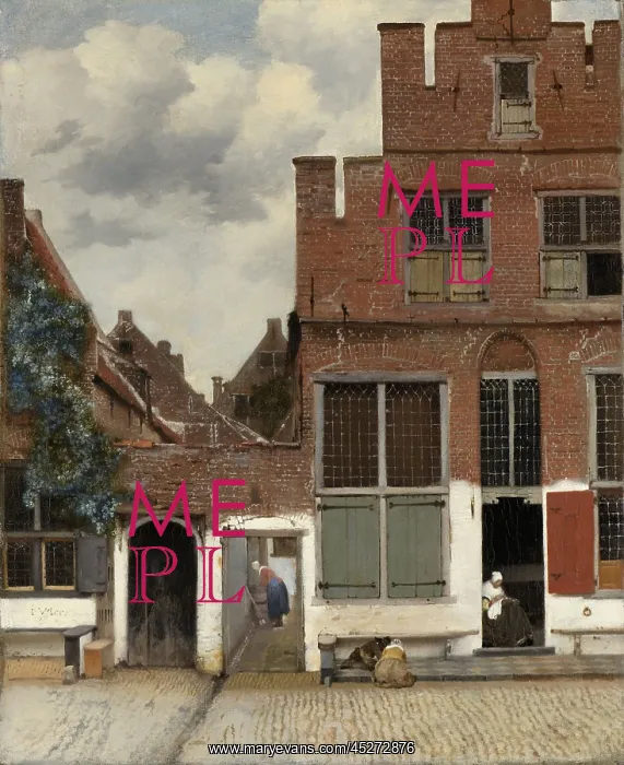 : View of Houses in Delft : View of Houses in Delft