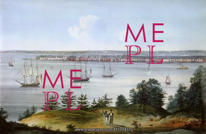 : View of the Hudson : View of the Hudson
