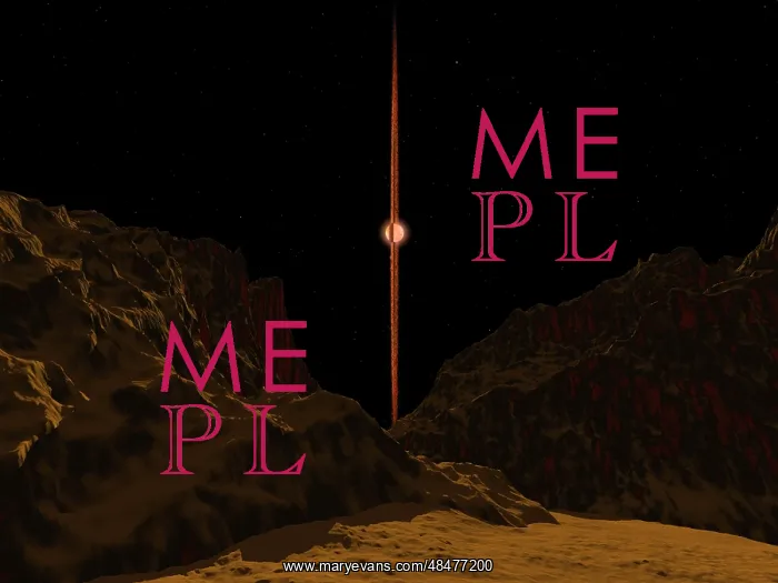: A view across a hypothetical primitive alien planet towards : A view across a hypothetical primitive alien planet towards