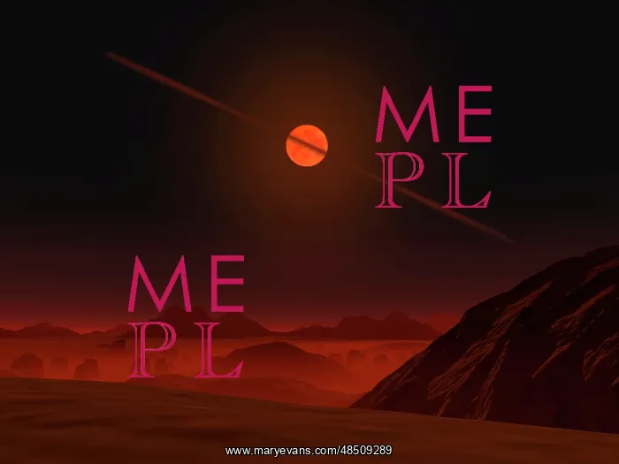 : A view across a hypothetical primitive alien planet towards : A view across a hypothetical primitive alien planet towards