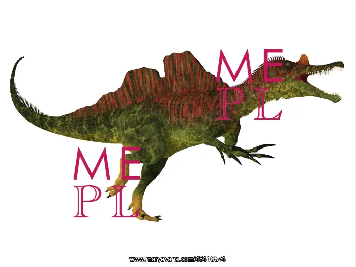 : Side view of a Ichthyovenator dinosaur : Side view of a Ichthyovenator dinosaur