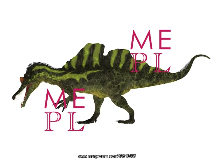 : Side view of a Ichthyovenator dinosaur : Side view of a Ichthyovenator dinosaur