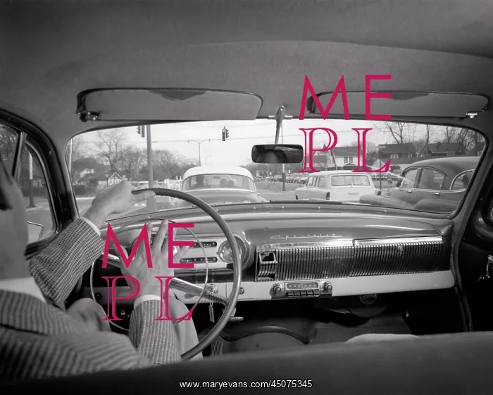 : Back View Impatient Man Driving Honking Horn on : Back View Impatient Man Driving Honking Horn on