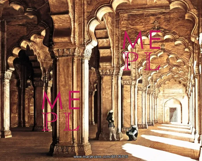 : View inside the Moti Masjid, Agra, India : View inside the Moti Masjid, Agra, India