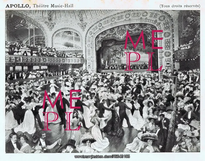 : A view of the interior of the Apollo Theatre Music Hall, Par : A view of the interior of the Apollo Theatre Music Hall, Par