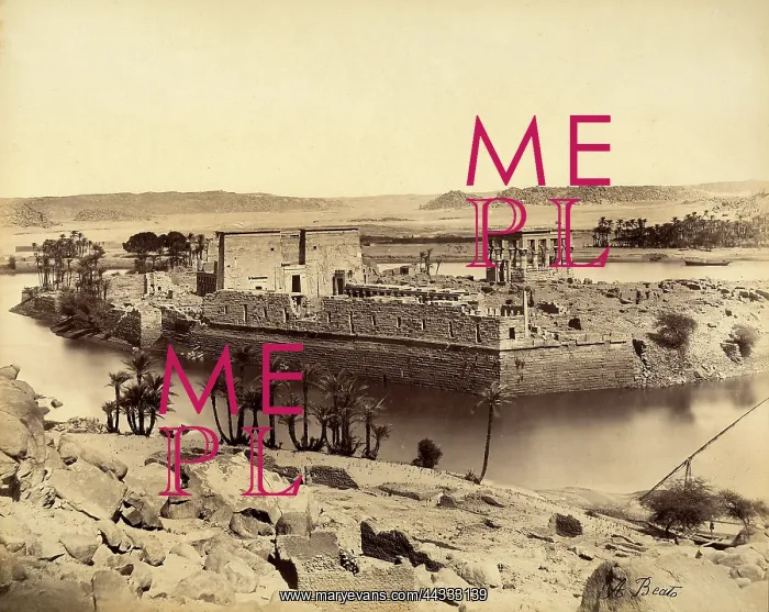 : View of Isis Temple in : View of Isis Temple in