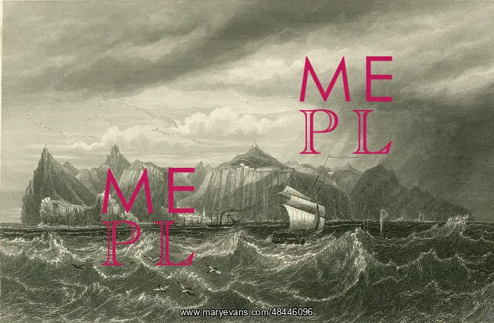  : View of the island of St Helena