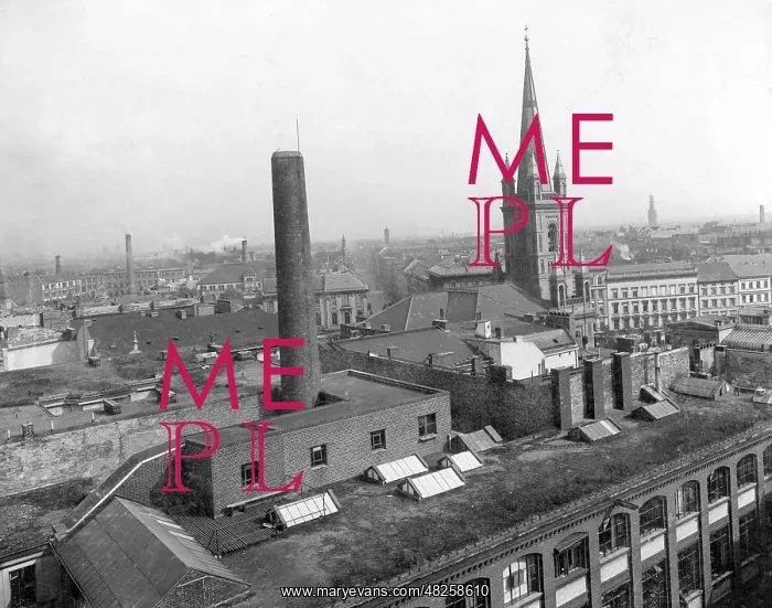 : View of the Jerusalemkirche in Berlin, 1909 : View of the Jerusalemkirche in Berlin, 1909