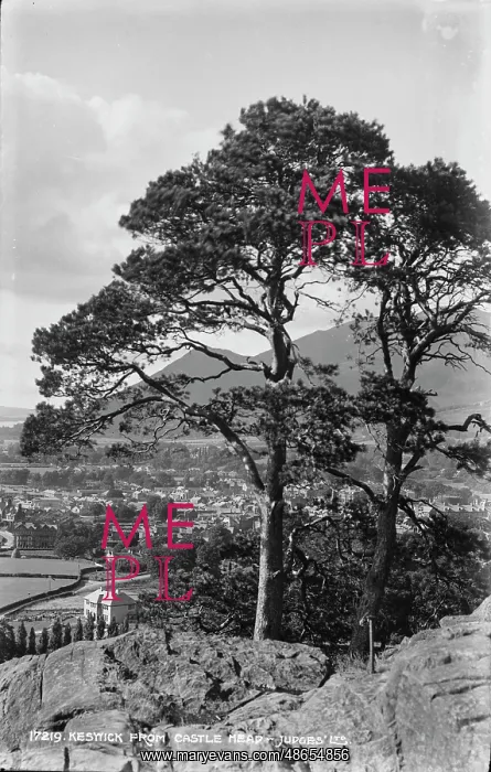 : View of Keswick from Castle Head : View of Keswick from Castle Head