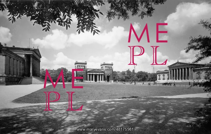  : View of the Koenigsplatz in Munich, 1930
