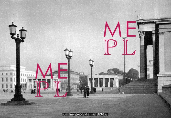 : View of the Koenigsplatz in Munich, 1938 : View of the Koenigsplatz in Munich, 1938