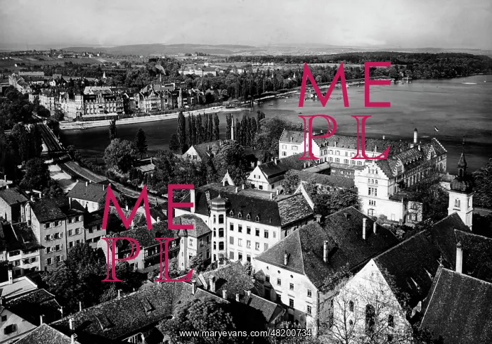 : View from Konstanz minster on Konstanz, 1932 : View from Konstanz minster on Konstanz, 1932