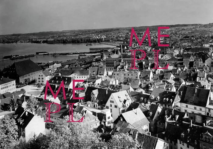 : View from Konstanz minster on Konstanz, 1932 : View from Konstanz minster on Konstanz, 1932