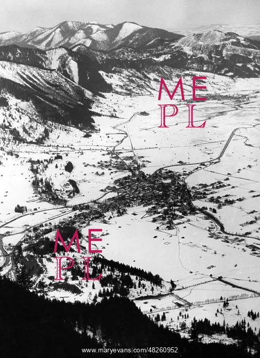 : View from the Laber to Oberammergau, 1936 : View from the Laber to Oberammergau, 1936
