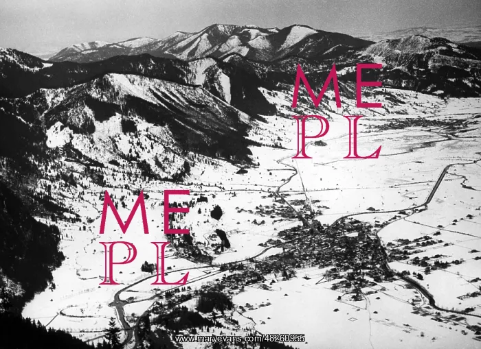 : View from the Laber to Oberammergau, 1936 : View from the Laber to Oberammergau, 1936