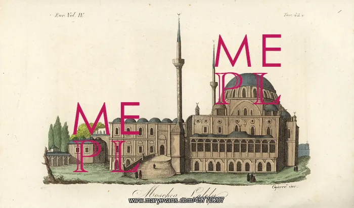 : View of the Laleli Mosque or Tulip Mosque, Istanbul : View of the Laleli Mosque or Tulip Mosque, Istanbul