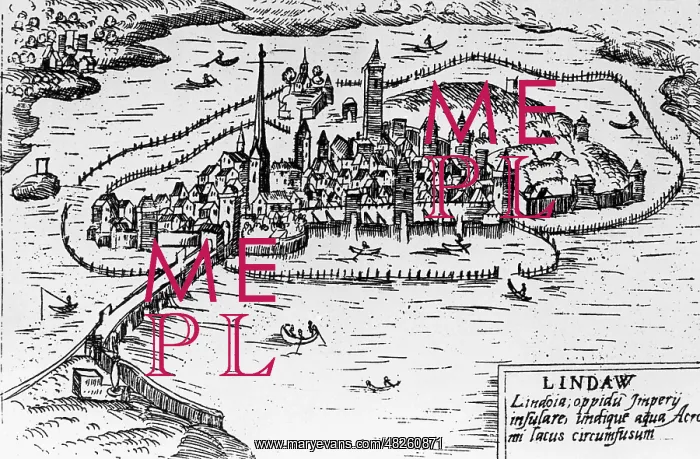 : View of Lindau, around 1600 : View of Lindau, around 1600