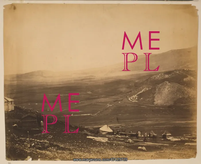 : View of the lines of Balaclava from Guard's Hill; Canrobert : View of the lines of Balaclava from Guard's Hill; Canrobert