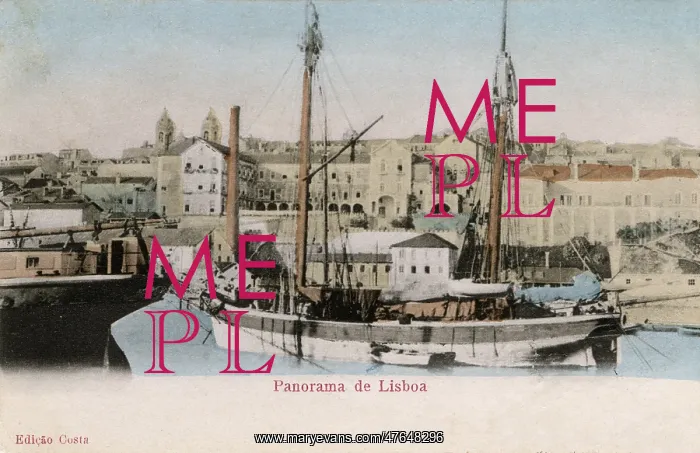 : View of Lisbon from the Tagus River, Portugal : View of Lisbon from the Tagus River, Portugal