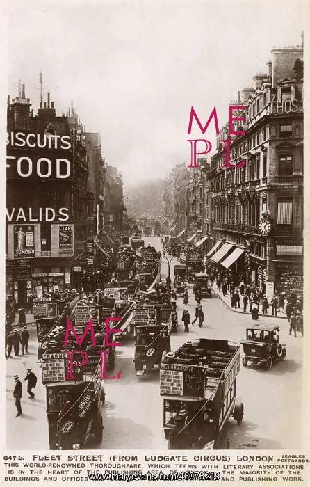  : View looking down Fleet Street, London