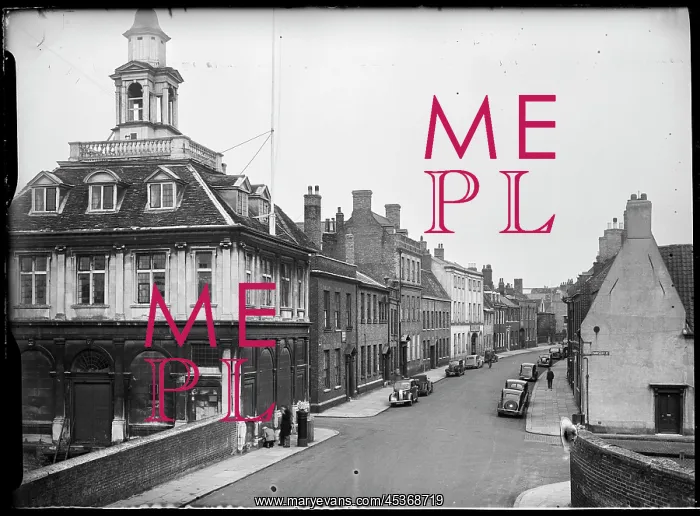: A view looking north along King Street with the : A view looking north along King Street with the