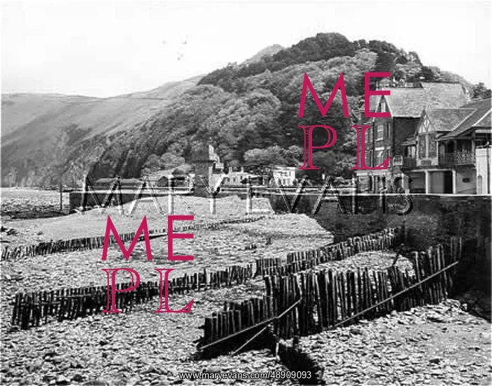 : A VIEW OF LYNMOUTH : A VIEW OF LYNMOUTH