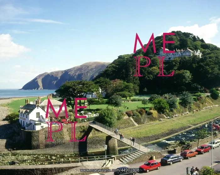 : View of Lynmouth and Countisbury, Devon : View of Lynmouth and Countisbury, Devon