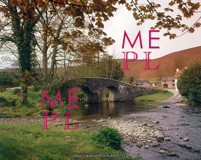 : View of Malmsmead, Exmoor, North Devon : View of Malmsmead, Exmoor, North Devon