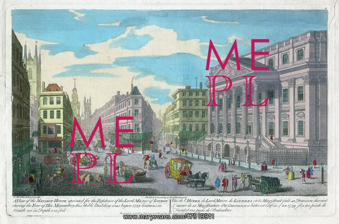: A View of the Mansion House : A View of the Mansion House