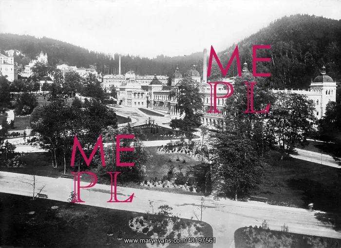 : View of Marianske Lazne with the new spa : View of Marianske Lazne with the new spa