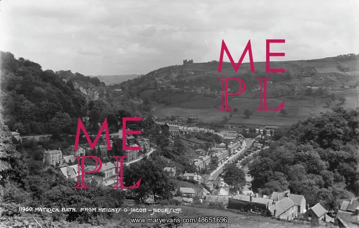 : View of Matlock Bath from Heights of Jacob : View of Matlock Bath from Heights of Jacob