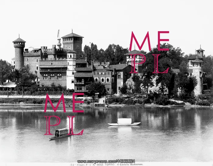 : Italy. View of the medieval castle of Turin : Italy. View of the medieval castle of Turin