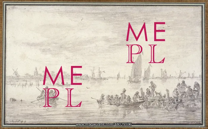 : View of the Merwede river, Holland : View of the Merwede river, Holland