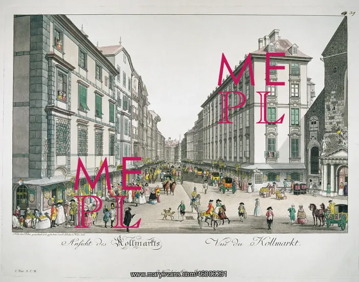 : View from the Michaelerplatz to the Kohlmarkt : View from the Michaelerplatz to the Kohlmarkt