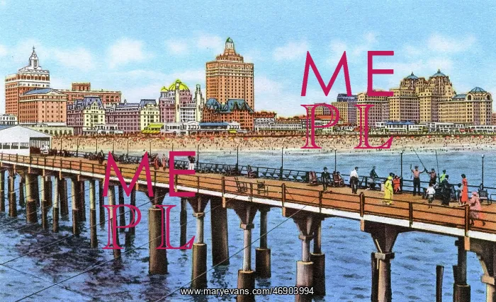 : View from the Million Dollar Pier, Atlantic City, New Jersey : View from the Million Dollar Pier, Atlantic City, New Jersey