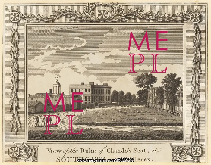 : View of Minchington Hall, Southaget, Middlesex, 1784 : View of Minchington Hall, Southaget, Middlesex, 1784