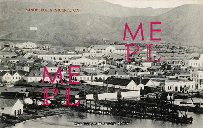 : View of Mindello, St Vincent Island, Cape Verde Islands : View of Mindello, St Vincent Island, Cape Verde Islands