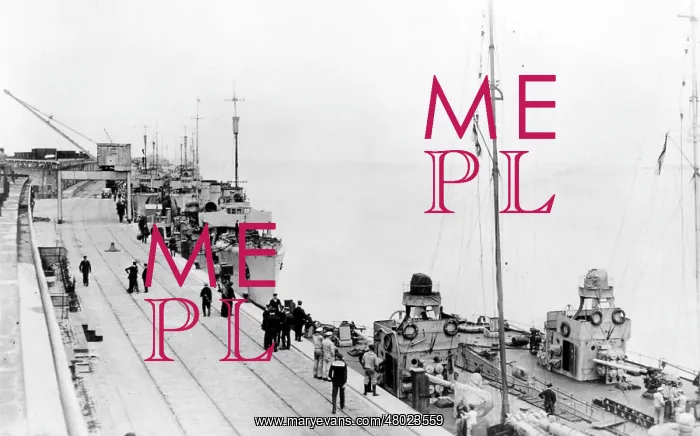  : View of the Mole, Zeebrugge, Belgium, WW1