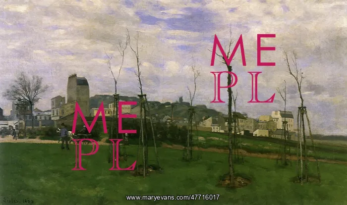  : View of Montmarte, by Alfred Sisley