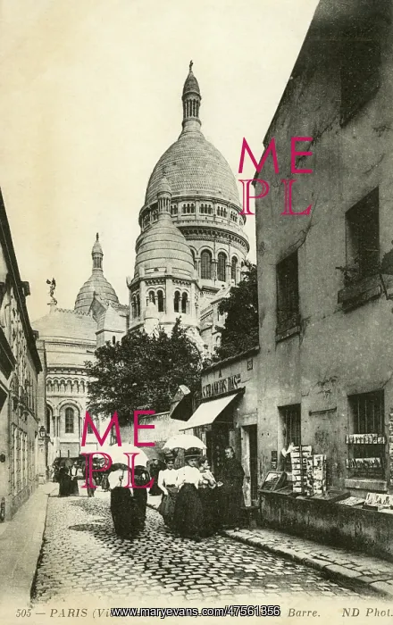 : The view of Montmartre in Paris : The view of Montmartre in Paris